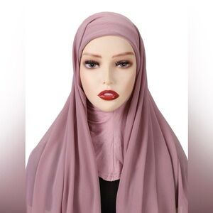 Stylish solid chiffon hijab (4 colors available)